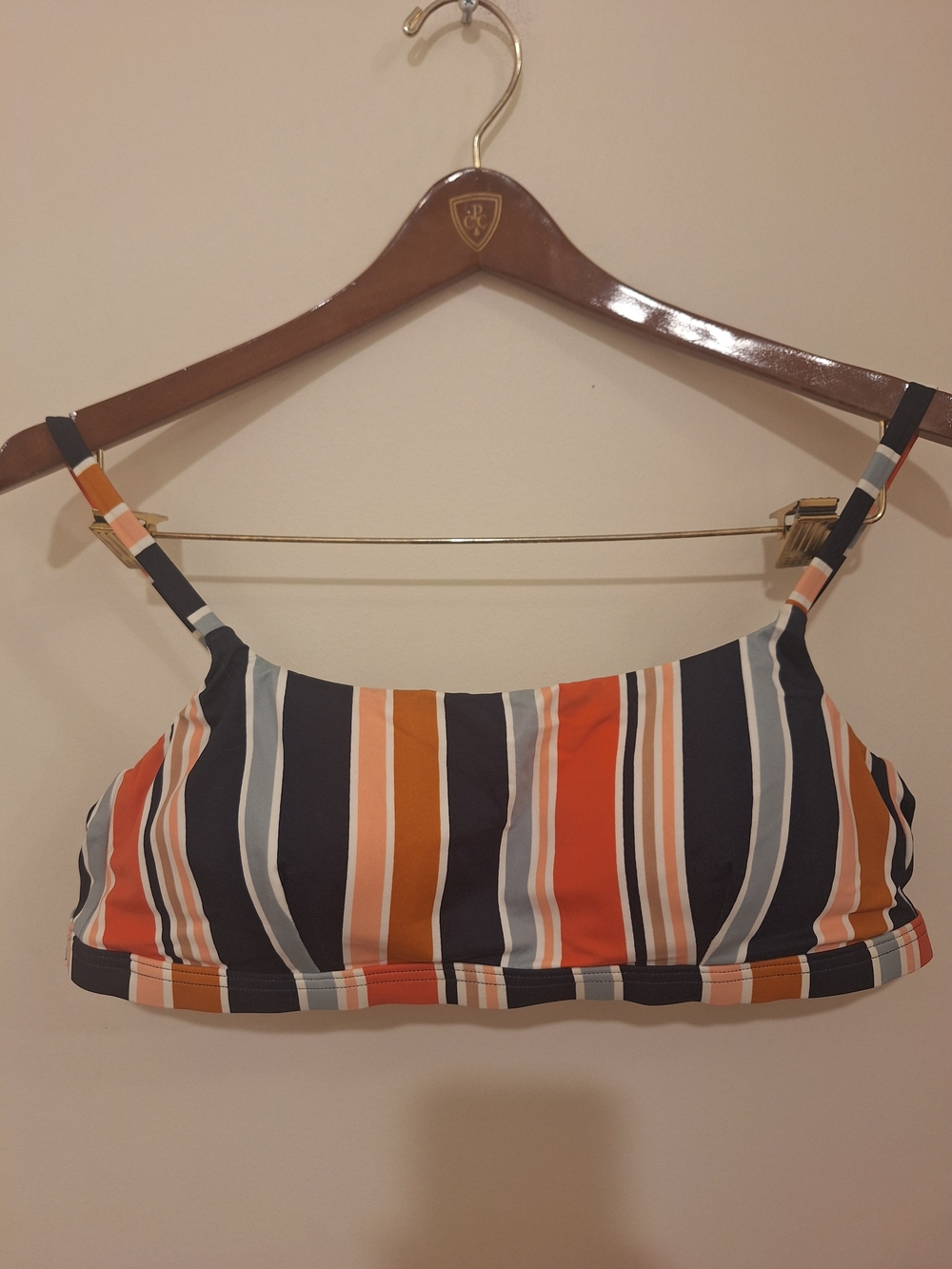 Striped Multi-Color Spaghetti Strap Crop Top